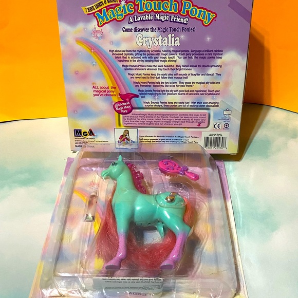 MAGIC TOUCH PONY VINTAGE 90s ANTONIA PONY MANE LIGHTS UP & BLINKS, PLAYS MUSIC - Picture 6 of 14